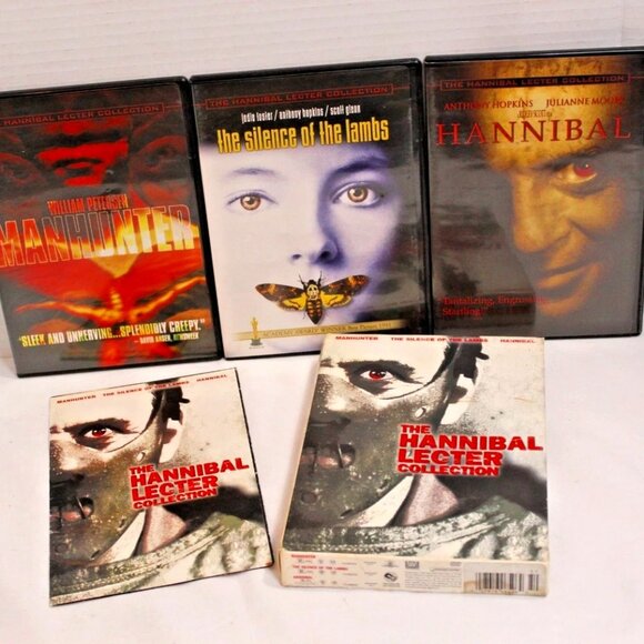 The Hannibal Lecter Collection Box Set (DVD, 2007, 3-Disc Set) Complete Tested - Picture 1 of 8